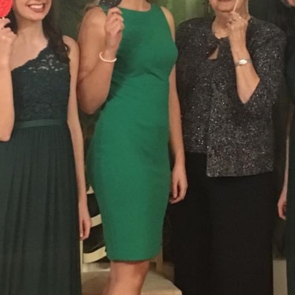 Vince Camuto Green Dress Size 4 - Picture 4 of 5